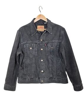 Levi's Black Washed Denim Jacket -  Lightweight Trucker